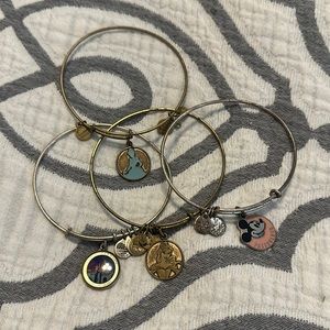 Lot of 4 Disney Alex and Ani bracelets